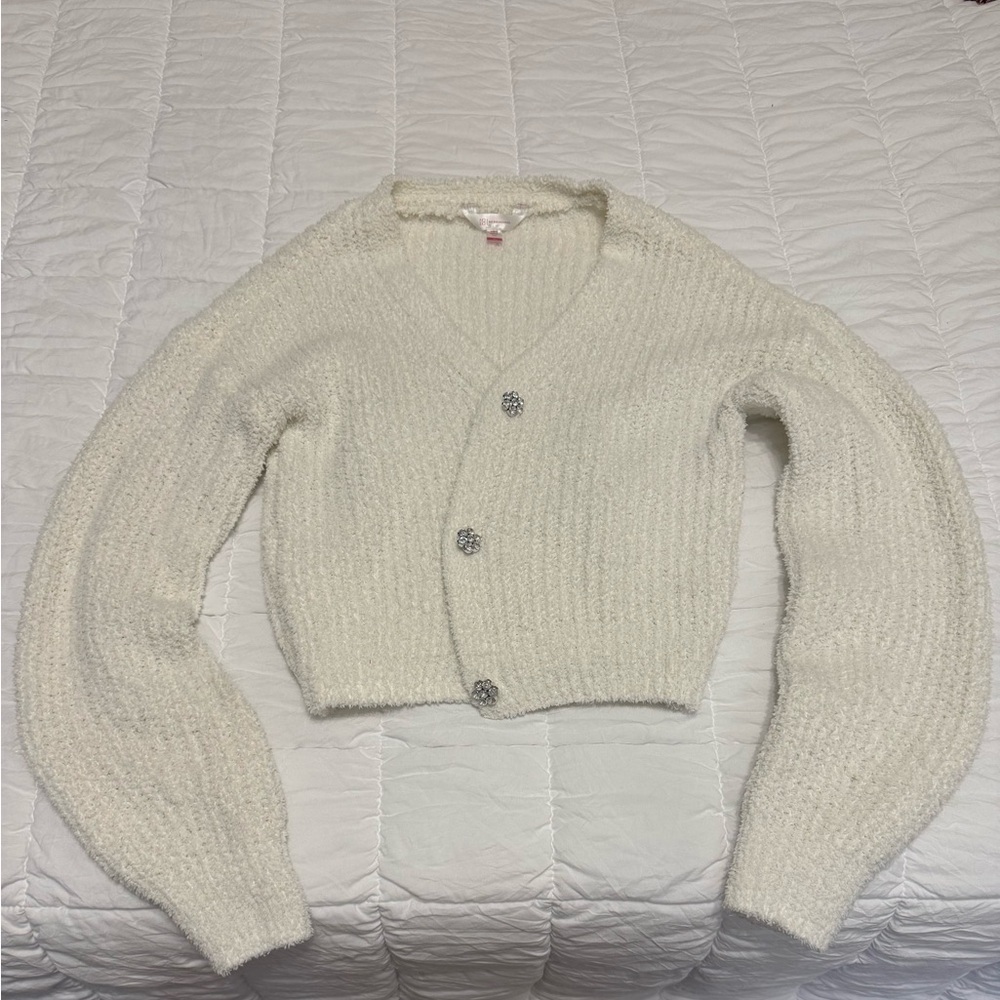 No Boundaries Cream Cardigan Sweater